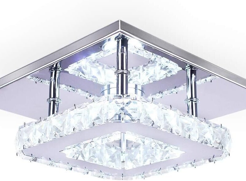 The Prisma Square | Mini Crystal LED Ceiling Light